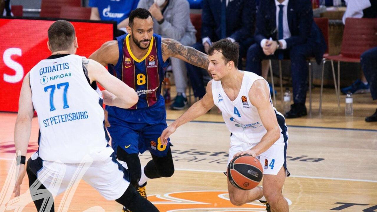 Баскетболисты "Зенита" уступили "Барселоне" в матче Евролиги - РИА Новости Спорт, 27.01.2021